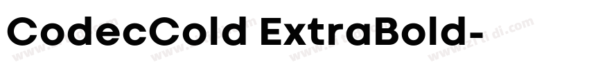 CodecCold ExtraBold字体转换 CodecCold ExtraBold字体转换